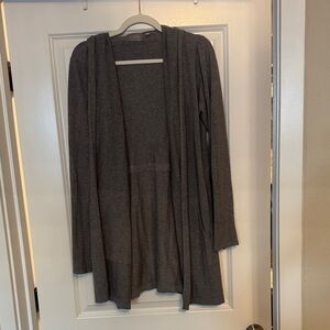 Cyrus Charcoal Open Front Cardigan